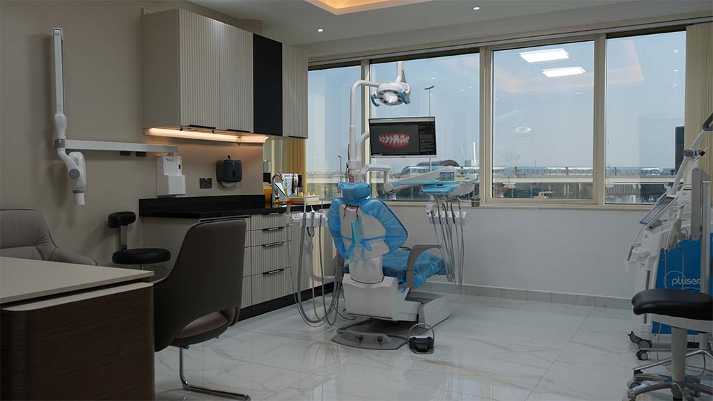 Interior view of TopDent Poly Clinic Dubai modern treatment suite